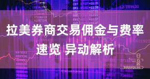 拉美券商交易佣金与费率速览 异动解析